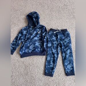 DKNY boys blue camo sweatsuit tracksuit matching outfit set 4T